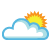 It is forecast to be Partly Cloudy at 11:00 PM EDT on June 15, 2014